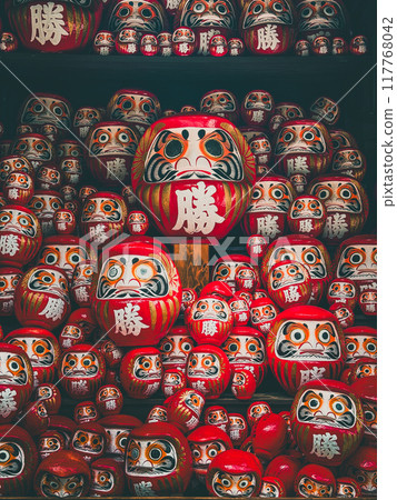 Katsuoji, the Temple of Daruma Dolls, in Osaka, Japan 117768042