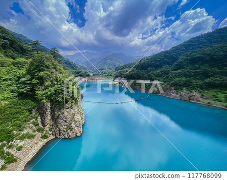 Lake Okushima, where the Okushima blue shines 117768099