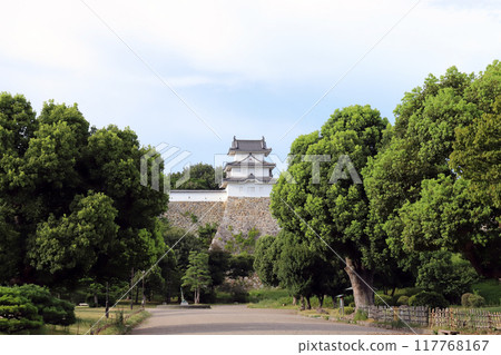 Akashi Castle Ruins in Summer (Akashi City, Hyogo Prefecture) 117768167