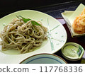 天婦羅蕎麥麵和冷蕎麥麵 117768336