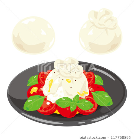 布拉塔起司和沙拉 布拉塔起司和沙拉 117768895