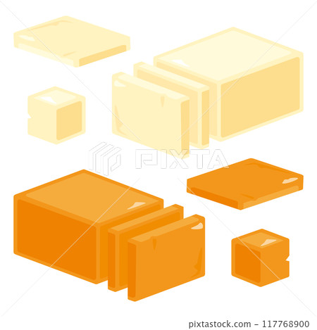 Block cheese set 117768900