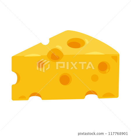 Cheese with holes 117768901