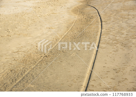 road track on sand road track on sand 117768933