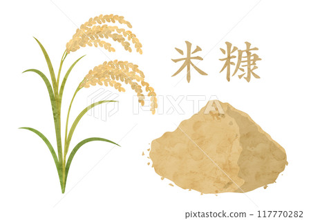 Rice Bran Vector Watercolor vector illustration of rice bran - Stock Illustration ...