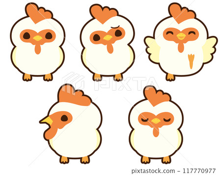 Chicken with border Chicken with border 117770977