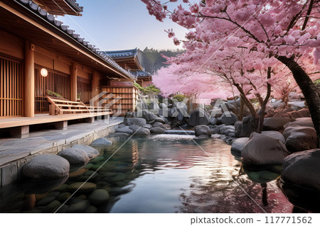 Spring hot spring 117771562
