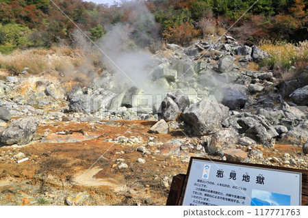 雲仙地獄的秋景（11月/長崎縣雲仙市） 117771763
