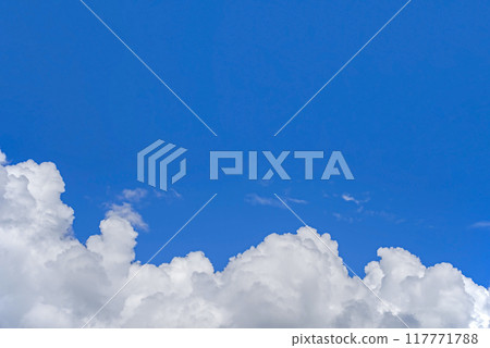 【背景素材】清爽的藍天白雲 【背景素材】清爽的藍天白雲 117771788