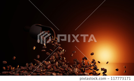 3D illustration Background for advertising and wallpaper in nature and food and drink scene. 3D rendering in decorative concept. 3D illustration Background for advertising and wallpaper in nature and food and drink scene. 3D rendering in decorative concept. 117773171