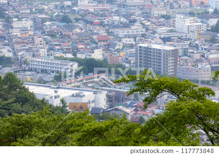 從立石公園眺望諏訪市 117773848