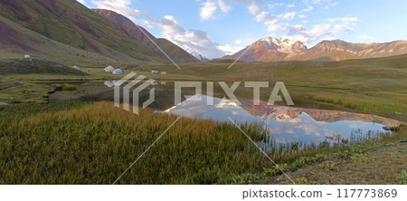 in tajikistan the beautiful land 117773869