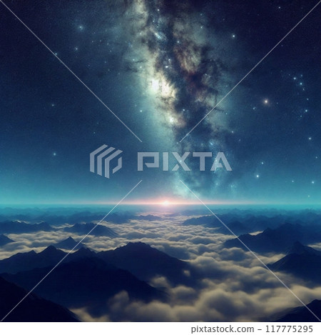 The glittering Milky Way seen from the summit 117775295