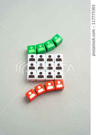 Staff turnover. A queue of people arriving and departing. Recruiting and firing workers, the core of the group. Human resources. Staff turnover. A queue of people arriving and departing. Recruiting and firing workers, the core of the group. Human resources. 117775365