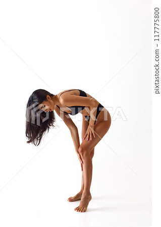 against white studio background. against white studio background. 117775800