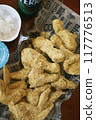 A lot of fried chicken 117776513