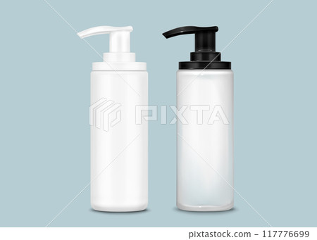 3D pump bottle mockups set 117776699