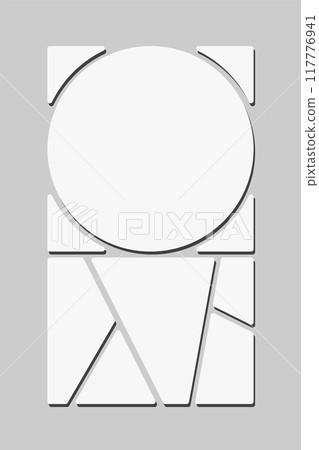 Template collage of six frames, images, photos 117776941