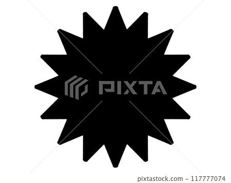 Illustration material of jagged concentrated lines Illustration material of jagged concentrated lines 117777074