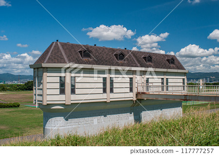 Drainage facilities at Yodogawa River Park, Neyagawa City 117777257