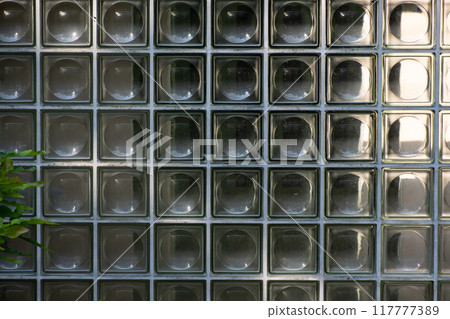 Front view of glass tiles 117777389