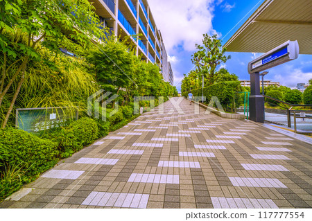 日本橫濱城市景觀八月。相鐵俯瞰南滿木原站等 117777554