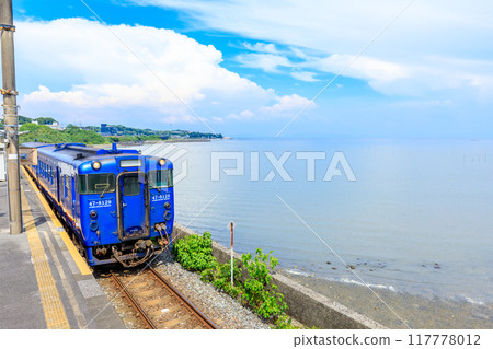 Konagai Station in Summer Kiha 47 Isahaya City, Nagasaki Prefecture Konagai Station in Summer Kiha 47 Isahaya City, Nagasaki Prefecture 117778012