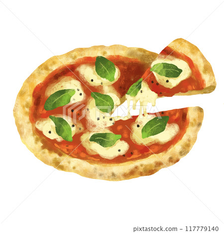比薩餅圖瑪格麗特 117779140