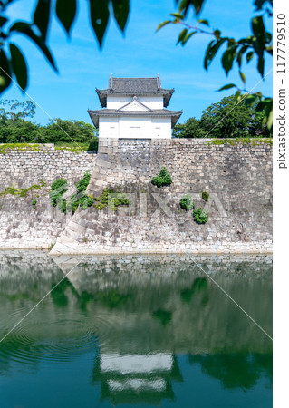 大阪城，南外護城河東側第一砲的景色 117779510