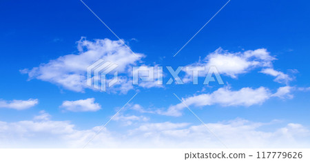 blue sky and white clouds 117779626