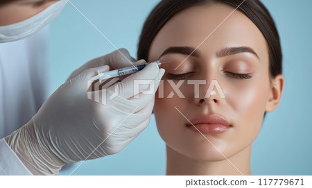Background material of women receiving cosmetic medical treatment 117779671