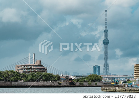 Skytree as seen from Okutonakagawa 117779828