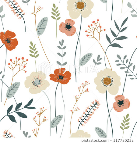 floral, pattern, flowers 117780232