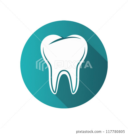 tooth icon illustration isolated 117780805