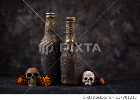 Halloween home decoration DIY bottles 117781236