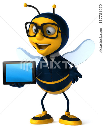 3D Illustration of a business bee 3D Illustration of a business bee 117781970