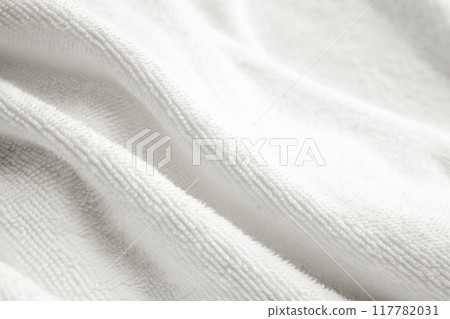 white cotton fabric towel texture abstract background 117782031