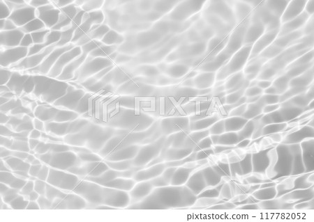Abstract white transparent water shadow surface texture natural ripple background 117782052