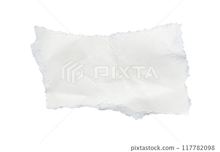 piece of white paper tear isolated on white background 117782098
