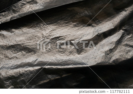 Black plastic bag texture background 117782111