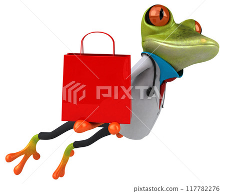 Frog doctor - 3D Illustration Frog doctor - 3D Illustration 117782276