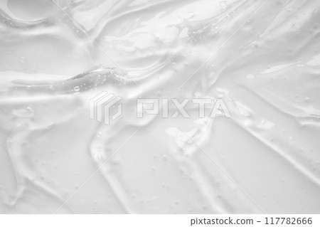Transparent clear liquid serum gel cosmetic texture background Transparent clear liquid serum gel cosmetic texture background 117782666