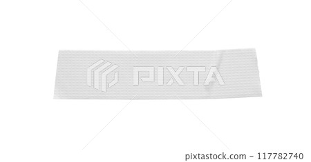 White adhesive sticky tapes isolated on white background White adhesive sticky tapes isolated on white background 117782740