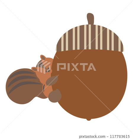 松鼠和橡子框架(咬和爬) 松鼠和橡子框架(咬和爬) 117783615