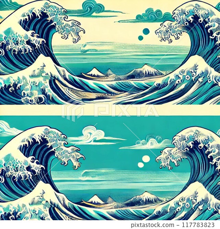 現代波抽象插畫 117783823