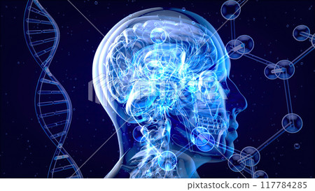 Abstract illustration of a heart attack 117784285