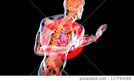 Abstract illustration of a heart attack Abstract illustration of a heart attack 117784289