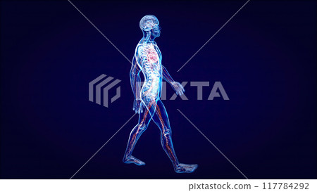 Abstract illustration of a heart attack 117784292