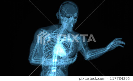 Abstract illustration of a heart attack Abstract illustration of a heart attack 117784295