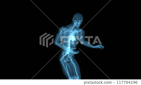 Abstract illustration of a heart attack Abstract illustration of a heart attack 117784296